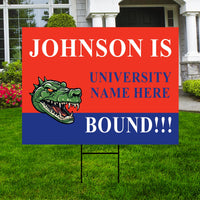 Personalized College Bound Yard Sign Class of 2026, Graduation Yard Sign Senior 2026 Sign, University Bound Grad Sign Outdoor Decoration