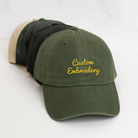 Custom Text Embroidered Hat, Personalized Saying Cap, Vintage Dad Hat, Custom Baseball Cap Gift for Mom Dad, Bachelorette Camp Hat
