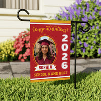 Personalized Graduation Garden Flag Class of 2026, Custom Photo Yard Sign Flag, Senior 2026 Graduation Flag, Graduation Decor Gift