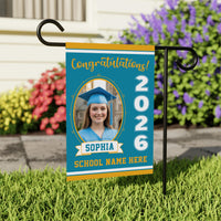 Personalized Graduation Garden Flag Class of 2026, Custom Photo Yard Sign Flag, Senior 2026 Graduation Flag, Graduation Decor Gift