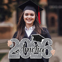 Personalized Graduation 2026 Cutout Sign, Custom Name Senior 2026 PVC Sign, Class of 2026 Photo Prop, Graduation Party Decoration