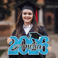 Personalized Graduation 2026 Cutout Sign, Custom Name Senior 2026 PVC Sign, Class of 2026 Photo Prop, Graduation Party Decoration