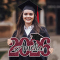 Personalized Graduation 2026 Cutout Sign, Custom Name Senior 2026 PVC Sign, Class of 2026 Photo Prop, Graduation Party Decoration