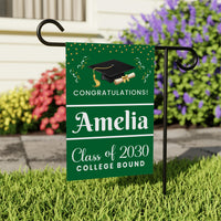 Custom College Bound Garden Flag Class of 2030, Personalized College Yard Sign Flag, Future College Banner, Graduation Decor Gift