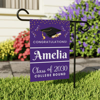 Custom College Bound Garden Flag Class of 2030, Personalized College Yard Sign Flag, Future College Banner, Graduation Decor Gift