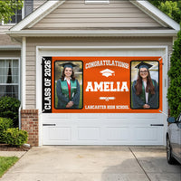 Custom Graduation Banner with Photo Class of 2026, Personalized Graduation Party Banner, Outdoor Graduation Sign Decor