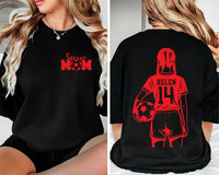 Customized Soccer Mom Shirt, Soccer Player Name Number Shirt, Custom Soccer Tee, Soccer Mom Tee, Game Day Gift, Gifts for Moms, Front Back