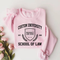 Custom College Sweatshirt, Personalized University Shirt, College Name Tee, Custom School Spirit Shirt, Graduation Gifts, Gifts for Students