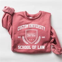 Custom College Sweatshirt, Personalized University Shirt, College Name Tee, Custom School Spirit Shirt, Graduation Gifts, Gifts for Students