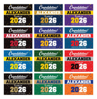 Personalized Graduation Yard Sign 2026, Class of 2026 Custom Name Lawn Sign with Stakes, Senior Graduation Outdoor Yard Decoration