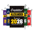 Graduation Garden Flag Class of 2026 Yard Flag, Personalized Senior Name Flag, Congrats Grad Porch Flag, School Colors Garden Decor