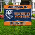 Personalized College Bound Yard Sign Class of 2026, Graduation Yard Sign Senior 2026 Sign, University Bound Grad Sign Outdoor Decoration