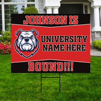 Personalized College Bound Yard Sign Class of 2026, Graduation Yard Sign Senior 2026 Sign, University Bound Grad Sign Outdoor Decoration