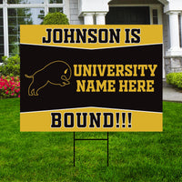 Personalized College Bound Yard Sign Class of 2026, Graduation Yard Sign Senior 2026 Sign, University Bound Grad Sign Outdoor Decoration