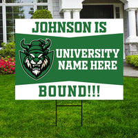 Personalized College Bound Yard Sign Class of 2026, Graduation Yard Sign Senior 2026 Sign, University Bound Grad Sign Outdoor Decoration