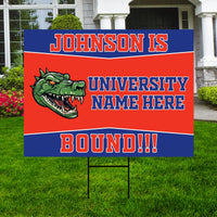 Personalized College Bound Yard Sign Class of 2026, Graduation Yard Sign Senior 2026 Sign, University Bound Grad Sign Outdoor Decoration