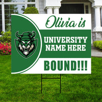 Personalized College Bound Yard Sign Class of 2026, Graduation Yard Sign Senior 2026 Sign, University Bound Grad Sign Outdoor Decoration