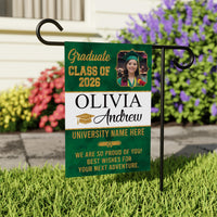 Personalized Graduation Garden Flag Class of 2026, Custom Photo Yard Sign Flag, Senior 2026 Graduation Flag, Graduation Decor Gift