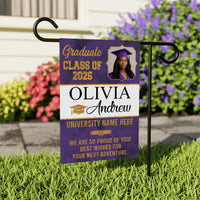 Personalized Graduation Garden Flag Class of 2026, Custom Photo Yard Sign Flag, Senior 2026 Graduation Flag, Graduation Decor Gift