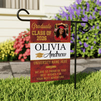 Personalized Graduation Garden Flag Class of 2026, Custom Photo Yard Sign Flag, Senior 2026 Graduation Flag, Graduation Decor Gift