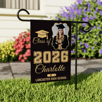 Personalized Graduation Garden Flag Class of 2026, Custom Photo Yard Sign Flag, Senior 2026 Graduation Flag, Graduation Decor Gift