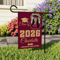 Personalized Graduation Garden Flag Class of 2026, Custom Photo Yard Sign Flag, Senior 2026 Graduation Flag, Graduation Decor Gift