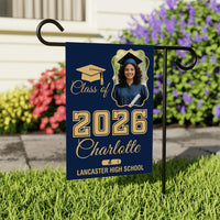 Personalized Graduation Garden Flag Class of 2026, Custom Photo Yard Sign Flag, Senior 2026 Graduation Flag, Graduation Decor Gift