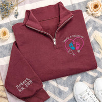 Labor Delivery Nurse Embroidered Quarter Zip Sweatshirt, RN Pullover, Nurse Graduation Gift, L&D Nurse Appreciation Gift Apparel