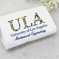 Floral Letter Sweatshirt, Embroidery Flower College Sweatshirt, Custom Gifts For Her, Personalized Floral Sweater