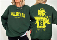 Customized Baseball Mom Shirt, Baseball Player Graphic Shirt, Your Name Number Tee, Custom Baseball Team Name Shirt, Mom's Gifts, Front Back