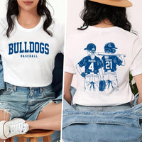 Customized Baseball Mom Shirt, Baseball Player Graphic Shirt, Your Name Number Tee, Custom Baseball Team Name Shirt, Mom's Gifts, Front Back