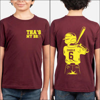 Baseball Brother Shirt, Baseball Sis Shirt, Baseball Lover Bro Tee, Cheer Sister Shirt, Custom Player Name Shirt, Sports Gifts, Front Back