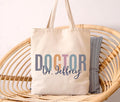 Personalized Doctor Tote Bag, Custom Name Doctor Bag, Medical Professional Gift, Doctor Graduation Gift, Healthcare Worker Tote Bag Gift