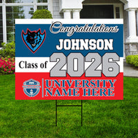 Personalized College Bound Yard Sign Class of 2026, Graduation Yard Sign Senior 2026 Sign, University Bound Grad Sign Outdoor Decoration