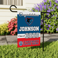 Personalized College Graduation Garden Flag, Double-Sided Custom School, University Logo, Class of 2026 Yard Sign, Graduate Celebration Flag