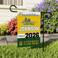 Personalized College Graduation Garden Flag, Double-Sided Custom School, University Logo, Class of 2026 Yard Sign, Graduate Celebration Flag