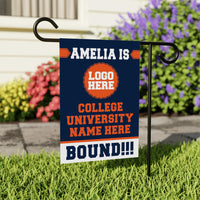 Personalized College Graduation Garden Flag, Double-Sided Custom School, University Logo, Class of 2026 Yard Sign, Graduate Celebration Flag