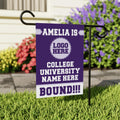Personalized College Graduation Garden Flag, Double-Sided Custom School, University Logo, Class of 2026 Yard Sign, Graduate Celebration Flag