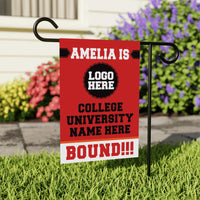 Personalized College Graduation Garden Flag, Double-Sided Custom School, University Logo, Class of 2026 Yard Sign, Graduate Celebration Flag