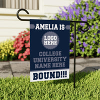 Personalized College Graduation Garden Flag, Double-Sided Custom School, University Logo, Class of 2026 Yard Sign, Graduate Celebration Flag