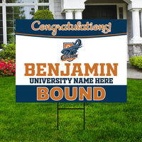 Personalized College Bound Yard Sign Class of 2026, Graduation Yard Sign Senior 2026 Sign, University Bound Grad Sign Outdoor Decoration
