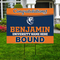 Personalized College Bound Yard Sign Class of 2026, Graduation Yard Sign Senior 2026 Sign, University Bound Grad Sign Outdoor Decoration