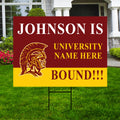 Personalized College Bound Yard Sign Class of 2026, Graduation Yard Sign Senior 2026 Sign, University Bound Grad Sign Outdoor Decoration