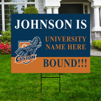 Personalized College Bound Yard Sign Class of 2026, Graduation Yard Sign Senior 2026 Sign, University Bound Grad Sign Outdoor Decoration