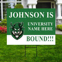 Personalized College Bound Yard Sign Class of 2026, Graduation Yard Sign Senior 2026 Sign, University Bound Grad Sign Outdoor Decoration