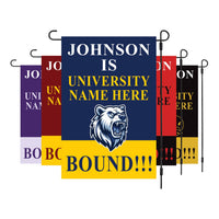 Personalized College Graduation Garden Flag, Double-Sided Custom School, University Logo, Class of 2026 Yard Sign, Graduate Celebration Flag