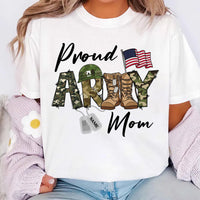 Custom Army Family Shirt, Proud Army Mom Shirt, Military Family Tee, Army Dad Shirt, Unisex Personalized Army Shirt, Army Gifts