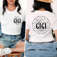 She Is Gigi Shirt, Bible Verse Shirt, Blessed Grandma Shirt, Christian Mothers Day Tee, Gift for Grandmother Shirt, Faith Gift, Front Back