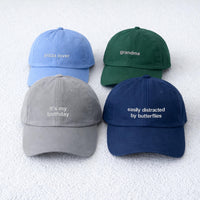 Custom Text Embroidered Hat, Personalized Saying Cap, Vintage Dad Hat, Custom Baseball Cap Gift for Mom Dad, Bachelorette Camp Hat