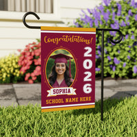 Personalized Graduation Garden Flag Class of 2026, Custom Photo Yard Sign Flag, Senior 2026 Graduation Flag, Graduation Decor Gift